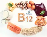 W czym witamina B12? W produktach takich jak: łosoś, krewetki, wątróbka, jajka, ser, mleko, grzyby i płatki owsiane.