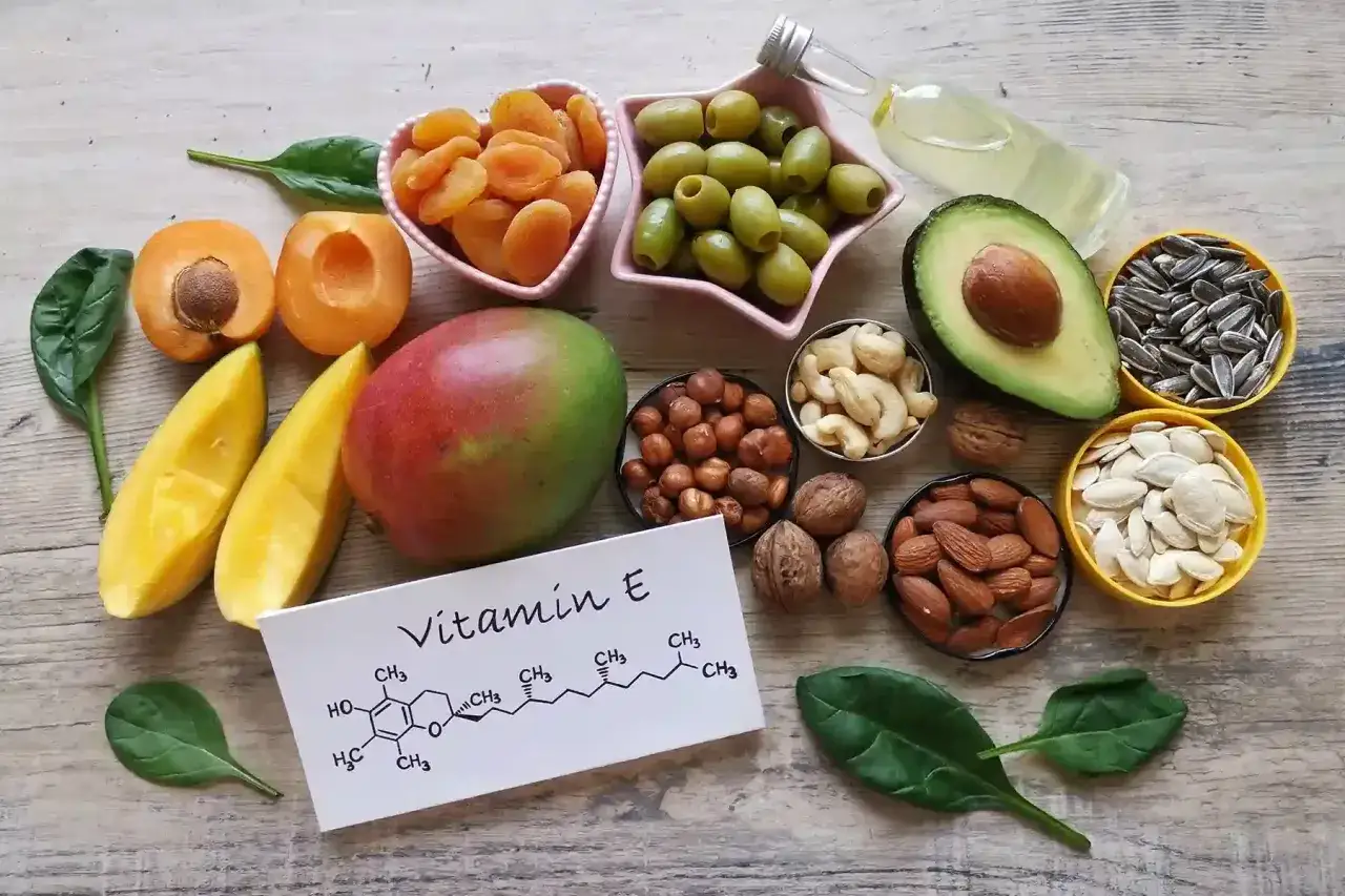 Witamina E gdzie występuje? W migdałach, orzechach, nasionach słonecznika, pestkach dyni, awokado, oliwkach, suszonych morelach, mango i oleju.